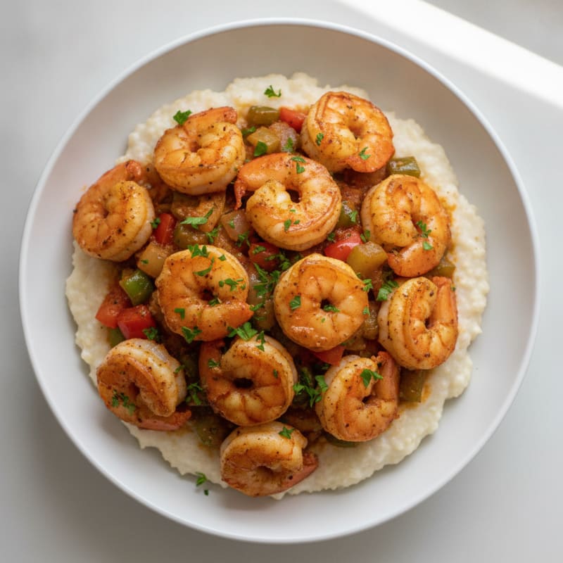 Cajun Shrimp and Grits