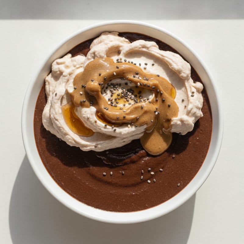 Silky Chocolate Protein Pudding with Greek Yogurt