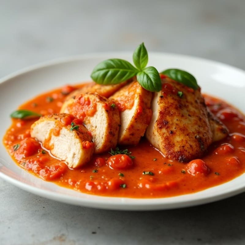 Spiced Chicken with Creamy Tomato Sauce