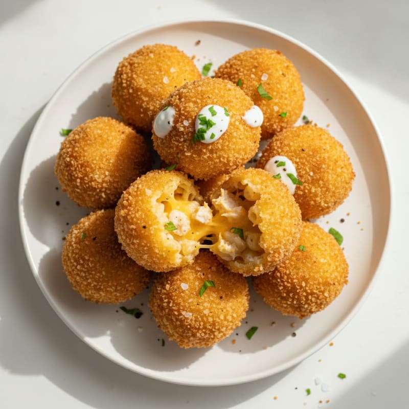 Deep-Fried Mac & Cheese Balls