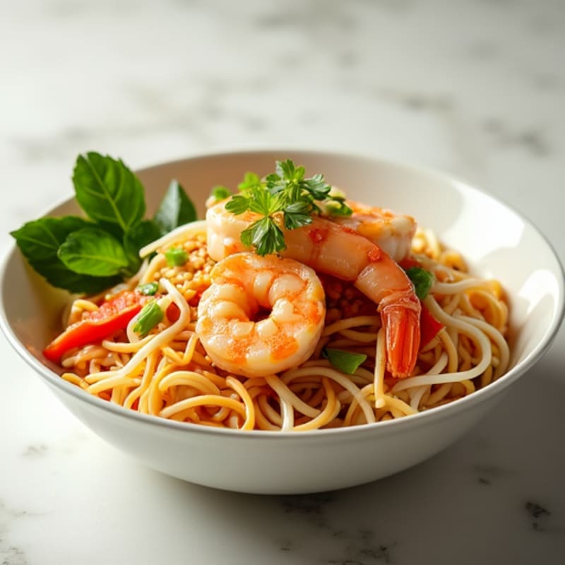Fresh Shrimp Rice Noodle Bowl