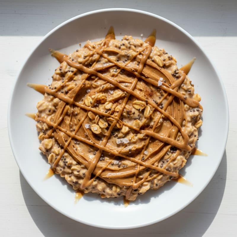 Creamy Peanut Butter Honey Chia Oats