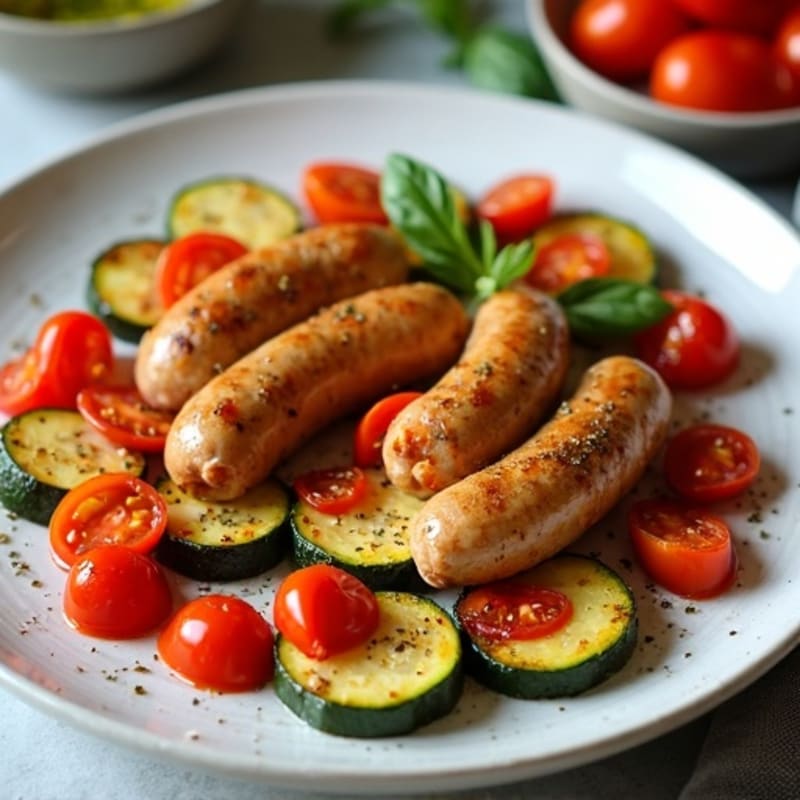 Sheet Pan Chicken Sausage with Roasted Vegetables
