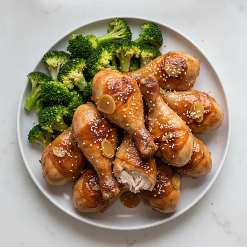 Honey-Garlic Glazed Chicken Drumsticks