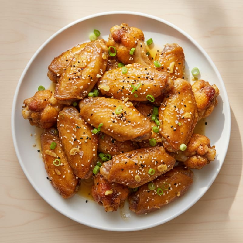 Honey-Garlic Glazed Chicken Wings