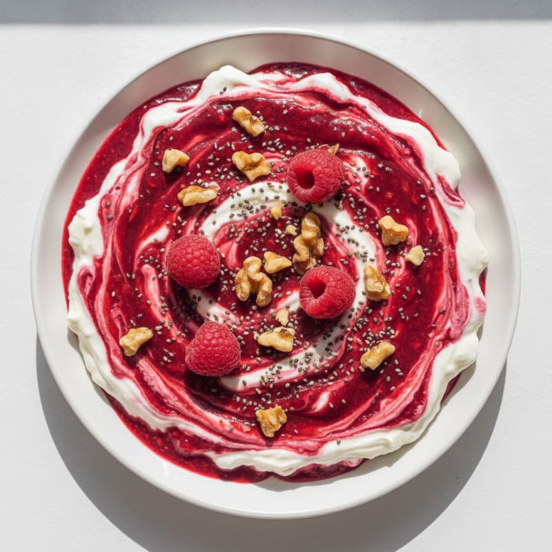 No-Bake Yogurt Cream Cheese Swirl
