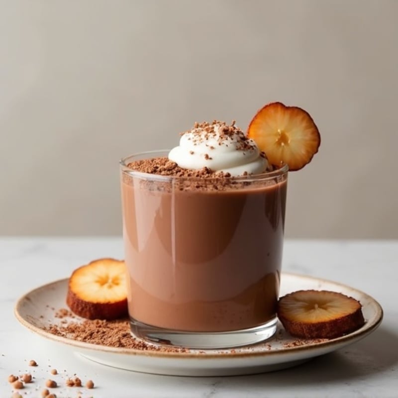 Silky Chocolate Protein Pudding with Almond Butter