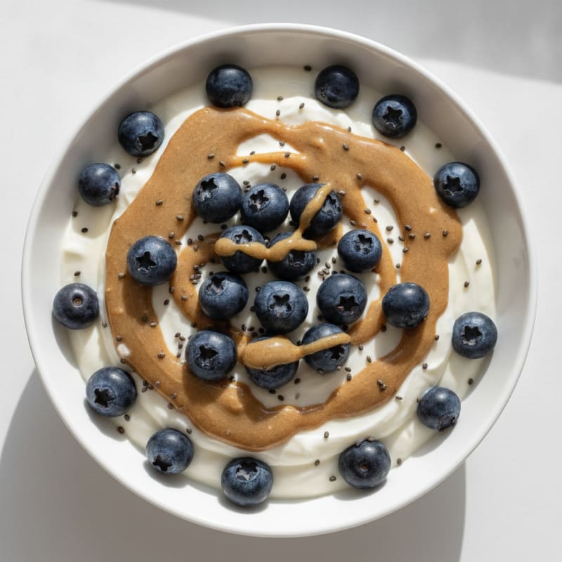 Silky Greek Yogurt Protein Pudding with Berries