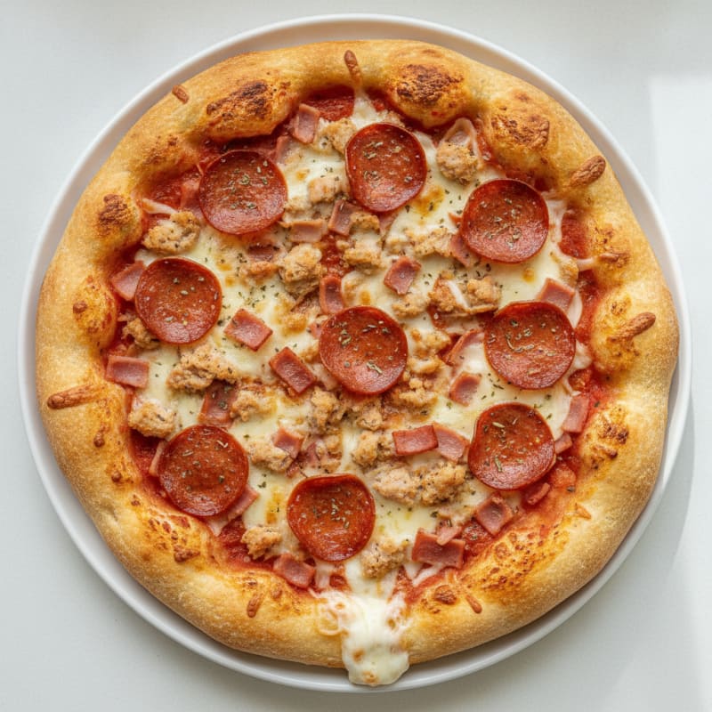 Meat Lovers Stuffed Crust Pizza