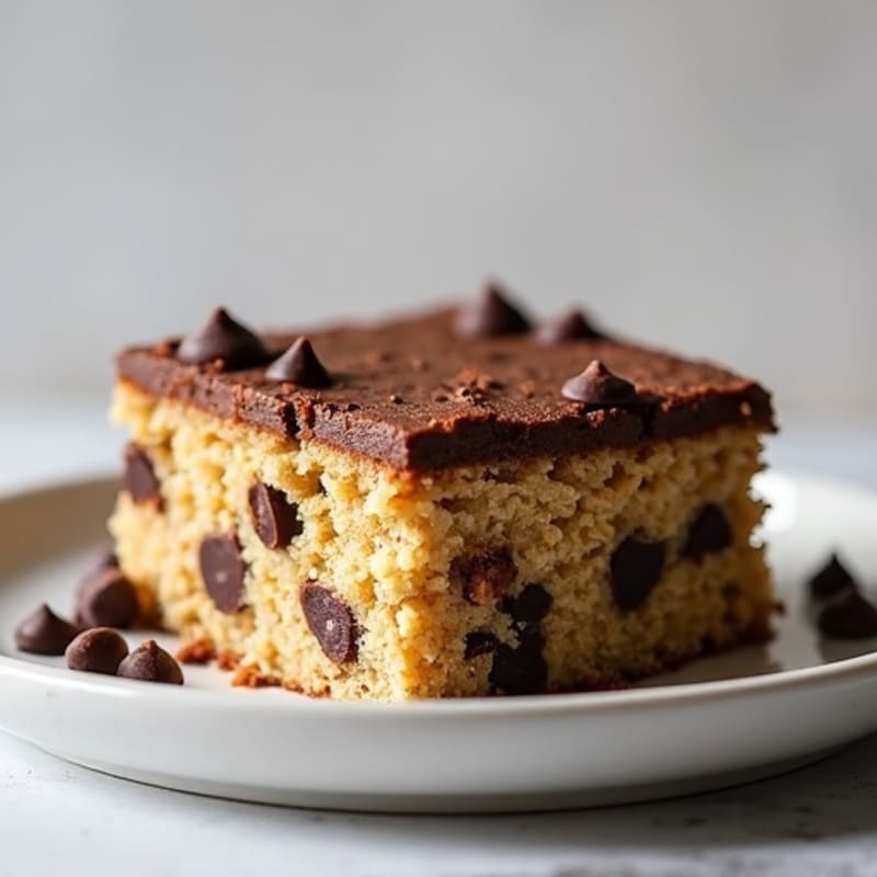Chocolate Chip Protein Oatmeal Cake