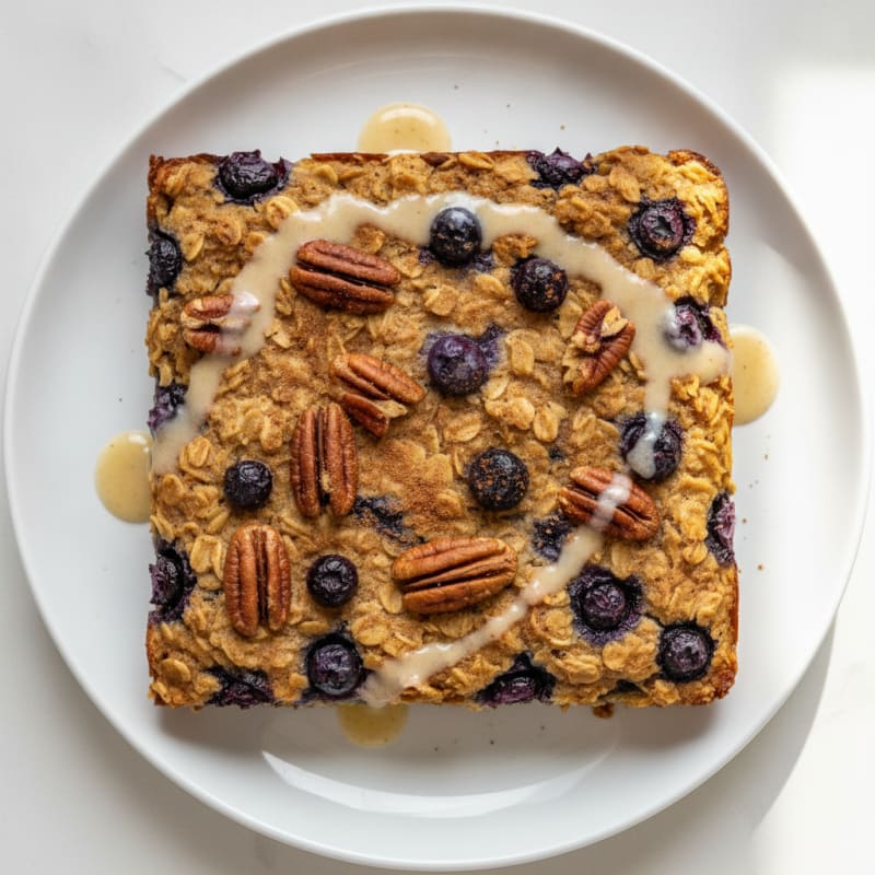 Blueberry Pecan Baked Oatmeal