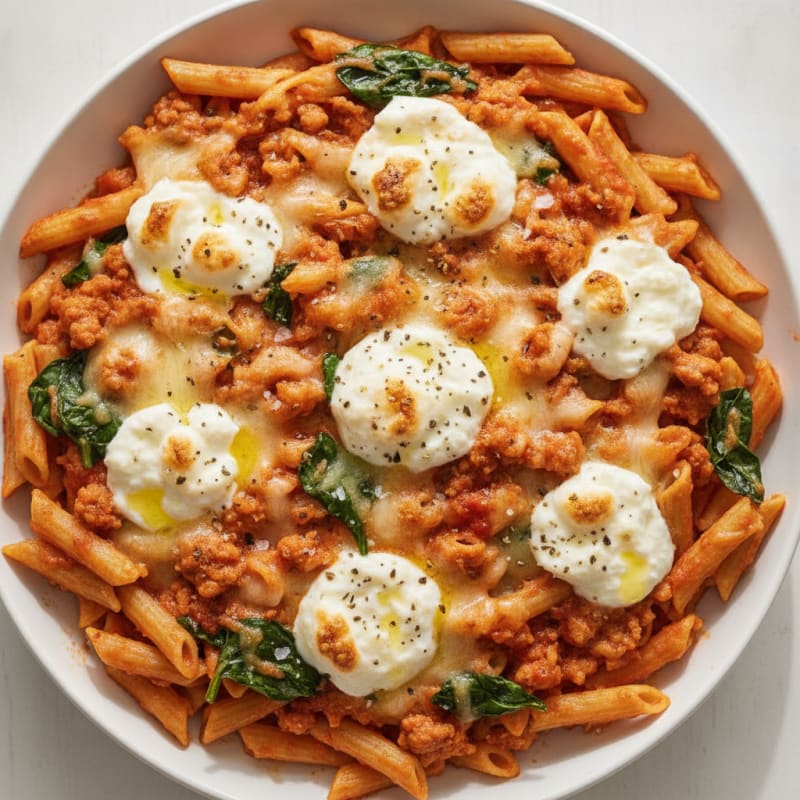 Classic Baked Ziti with Ricotta