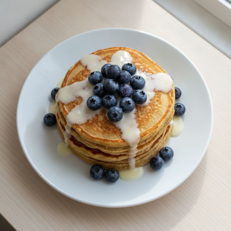 Fluffy Buttermilk-Style Protein Pancakes