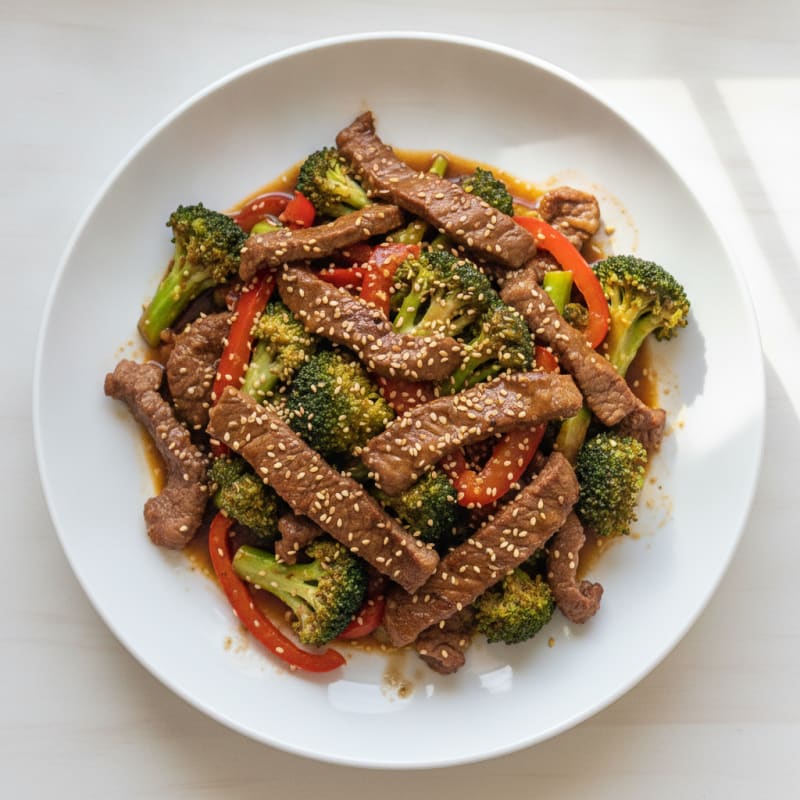 Sesame Beef and Broccoli Stir-Fry