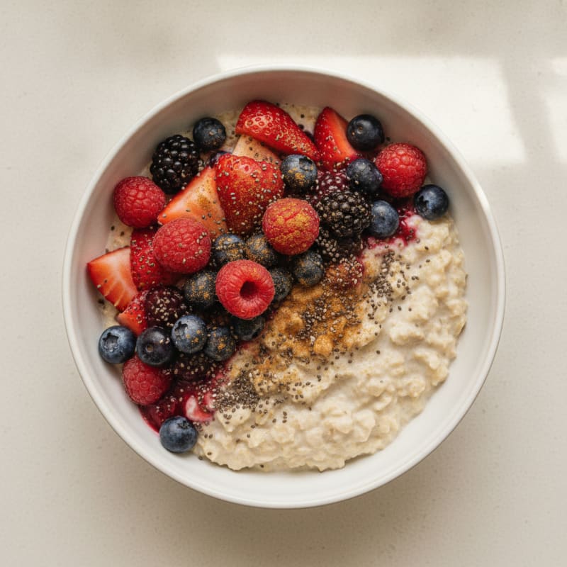Berry Chia Overnight Oats