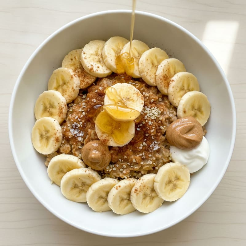 Sweet Cinnamon Honey Banana Oats