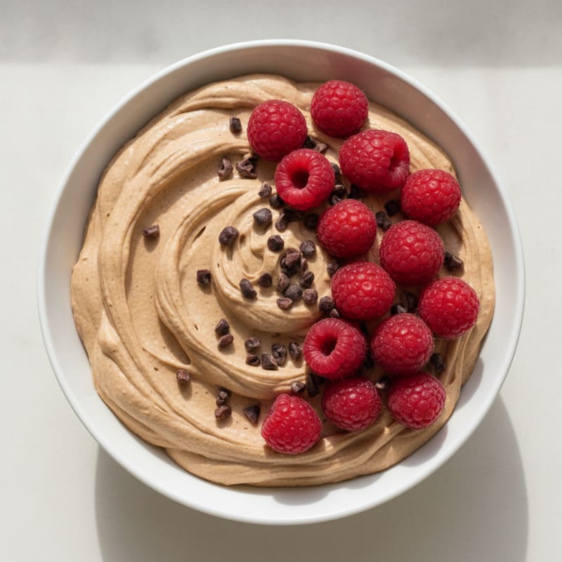 Silky Greek Yogurt Protein Mousse with Berries