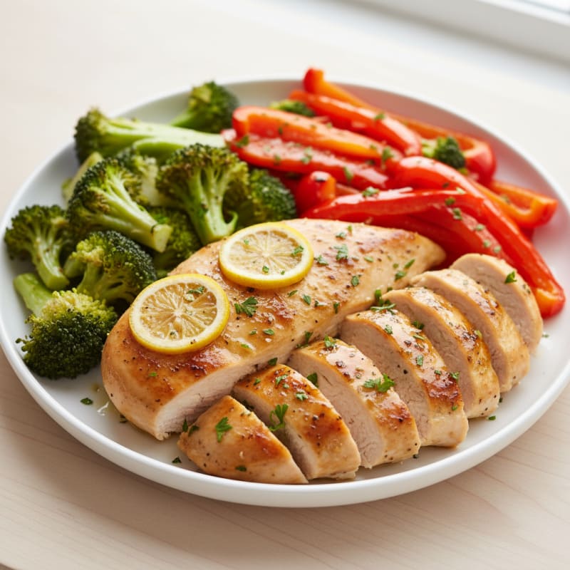Tender Lemon Herb Chicken and Roasted Vegetables