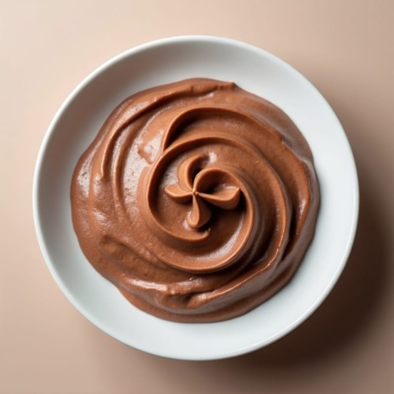 Silky Chocolate Protein Pudding with Almond Butter Swirl