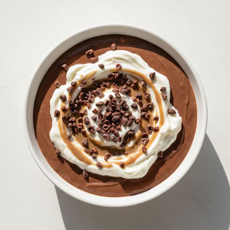 Silky Chocolate Protein Pudding with Greek Yogurt