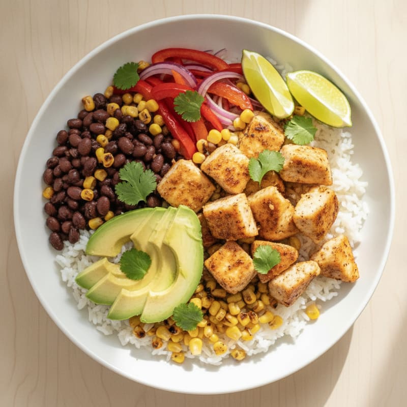 Chicken Taco Rice Bowl