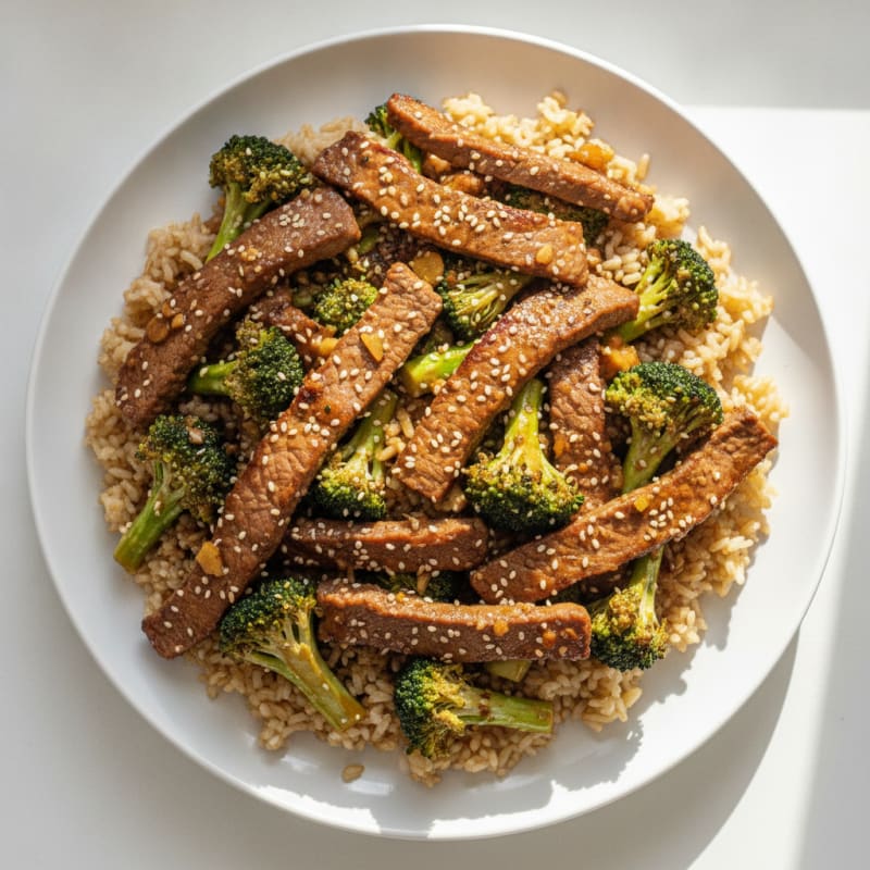 Sesame Beef and Broccoli Stir-Fry