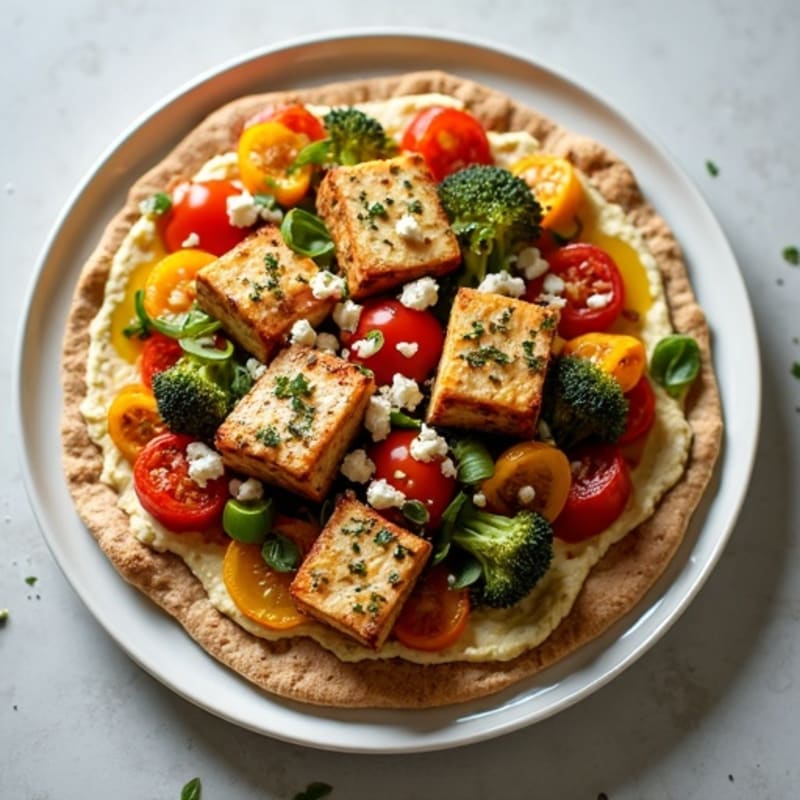 Crispy Herb-Roasted Vegetable Flatbread