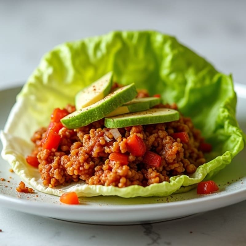 Lean Ground Turkey Sloppy Joe Lettuce Wraps