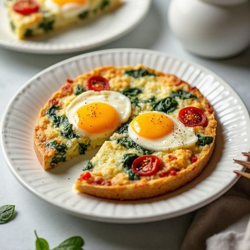 Creamy Baked Egg and Fresh Veggie Frittata