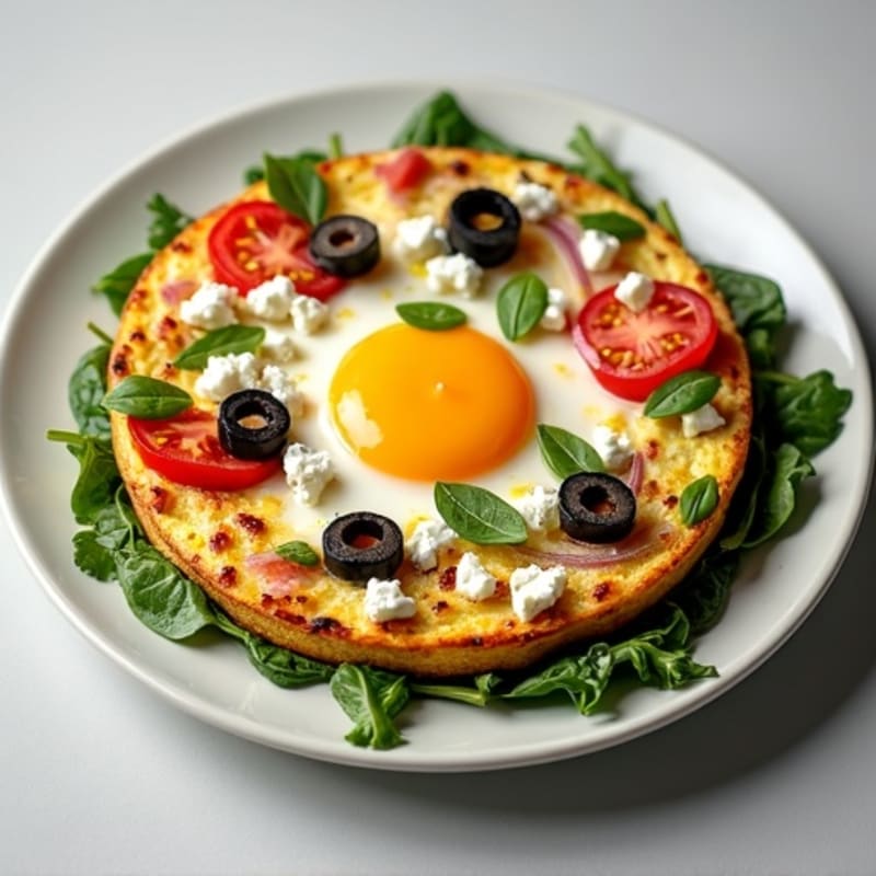 Fluffy Mediterranean Egg White Frittata
