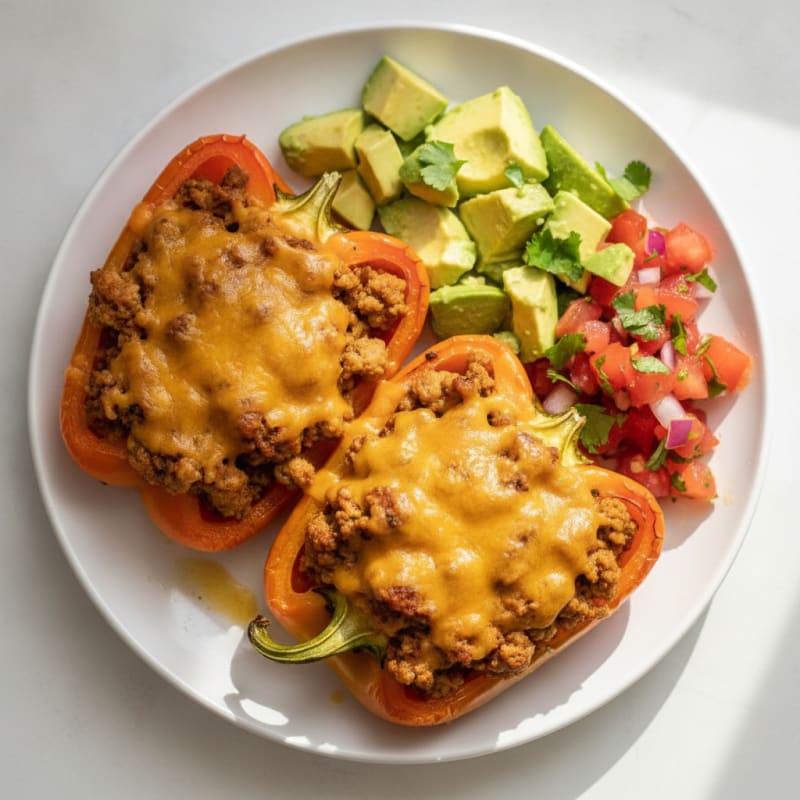 Southwest Turkey Bell Pepper Boats
