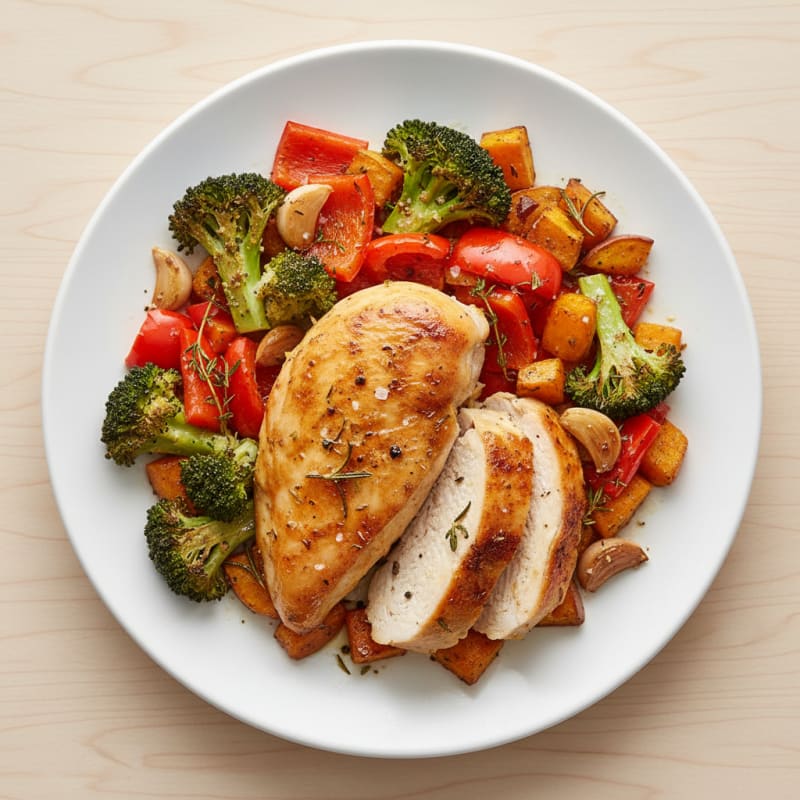 Garlic Herb Roasted Chicken with Vegetables