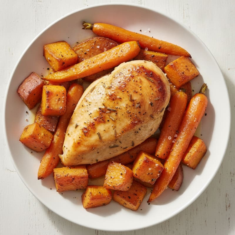 Savory Herb-Roasted Chicken with Root Vegetables