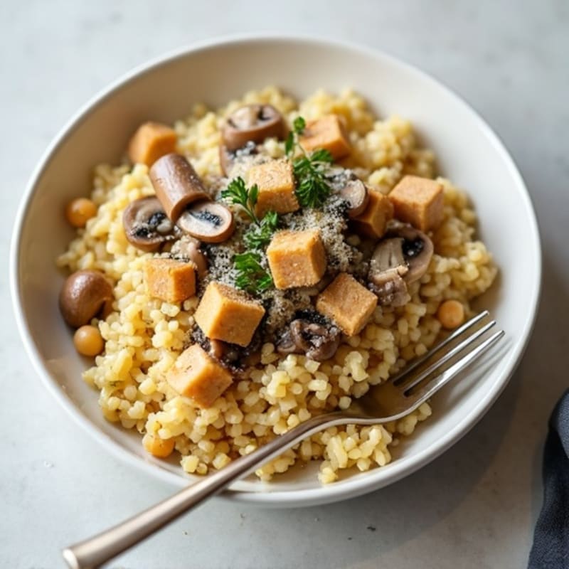 Creamy Mushroom Cauliflower Risotto