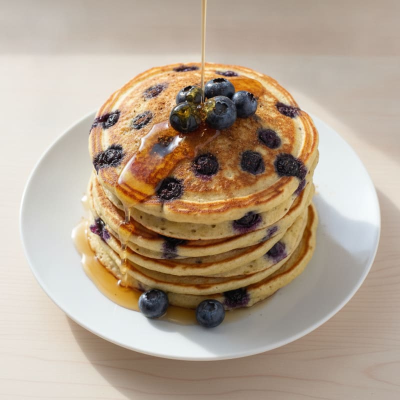 High-Protein Blueberry Pancakes
