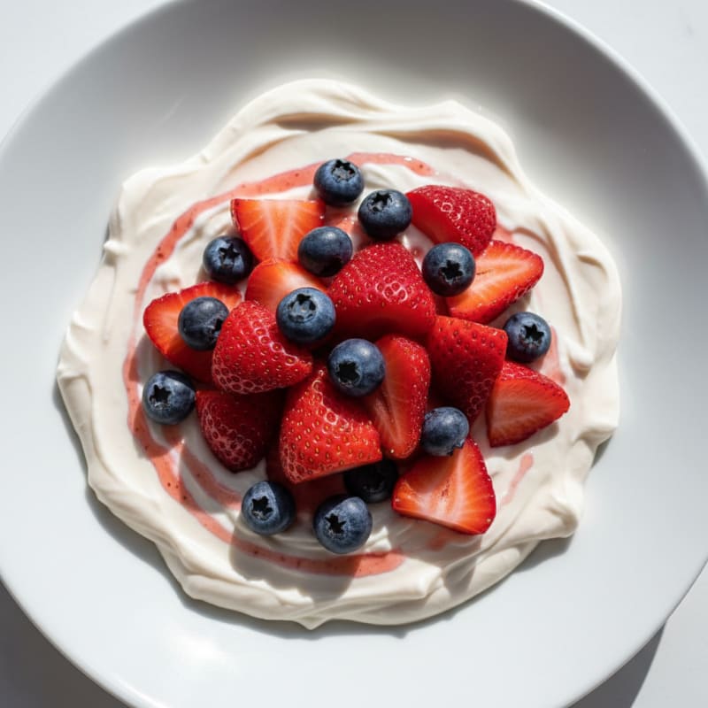 Greek Yogurt Protein Pudding with Berries