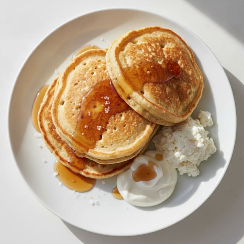 High-Protein Classic Buttermilk-Style Pancakes