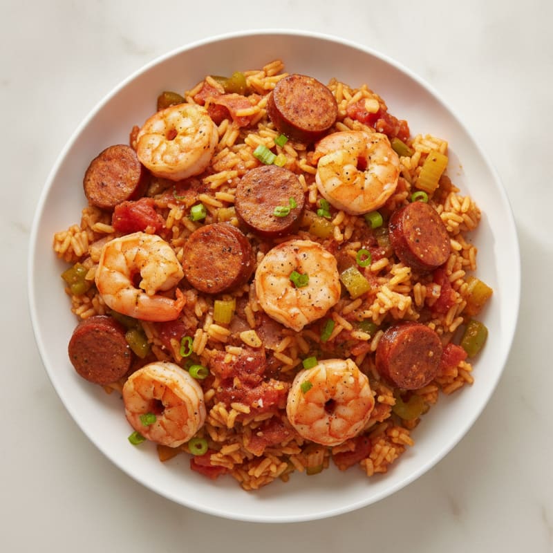 Creole Shrimp and Sausage Jambalaya