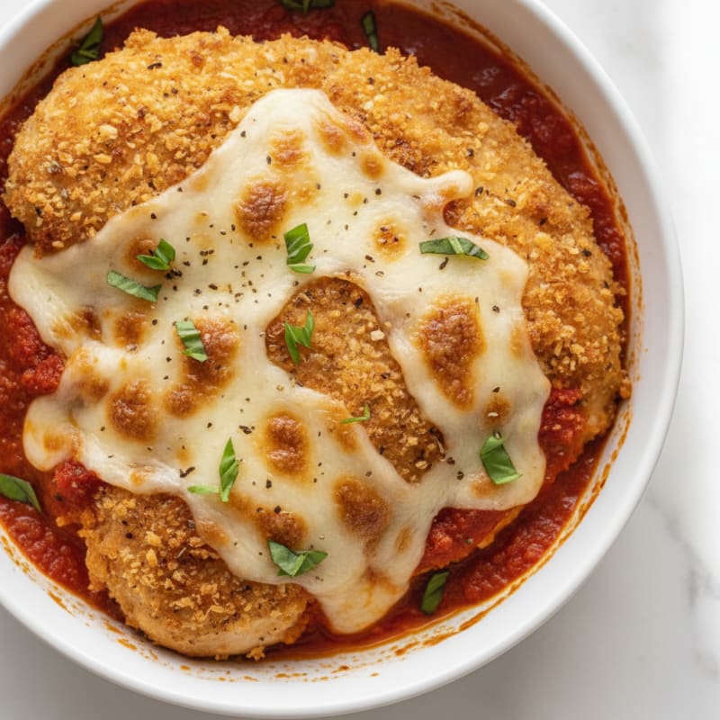Baked Chicken Parmesan with Marinara