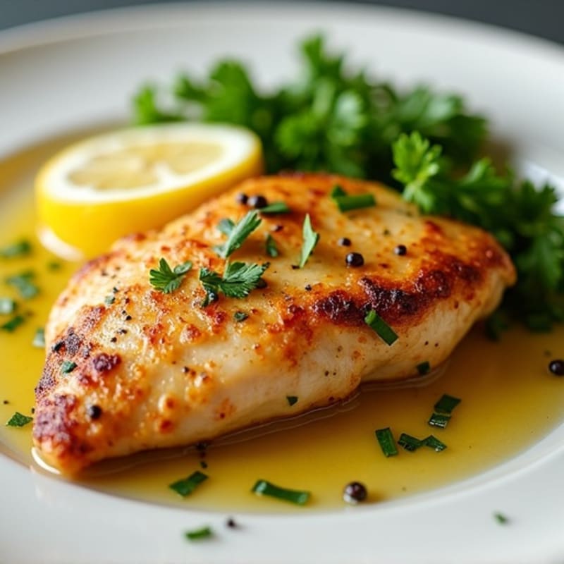 Lemon Garlic Pan Seared Chicken
