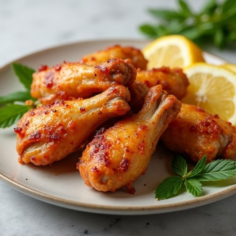 Crispy Baked Honey-Garlic Chicken Wings
