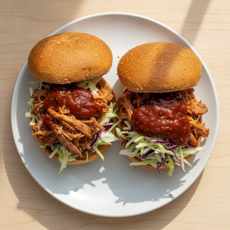 Slow-Cooked BBQ Pulled Pork Sandwiches