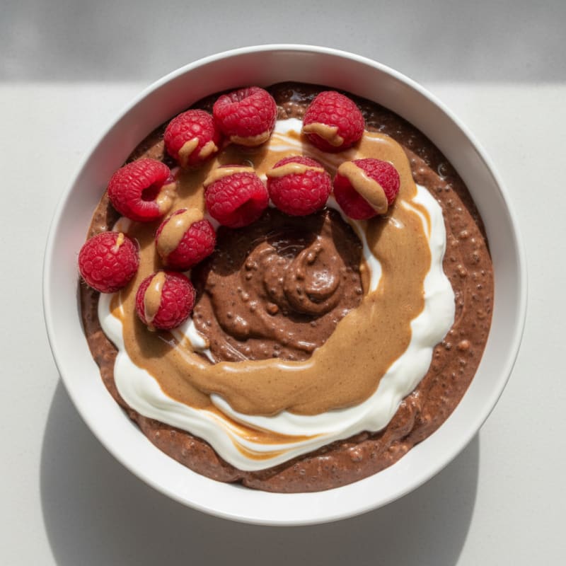 Silky Chocolate Protein Pudding with Greek Yogurt