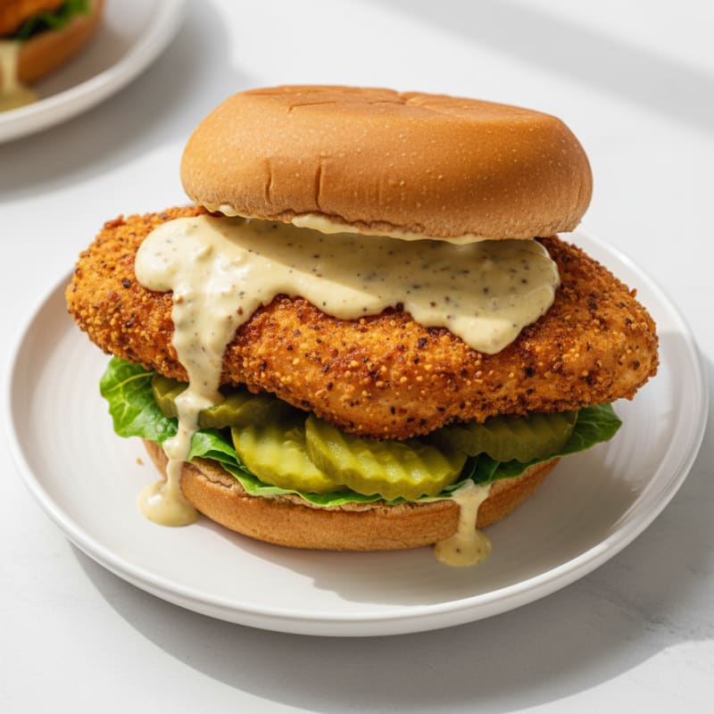 Crispy Buttermilk Chicken Sandwich with Dill Pickles