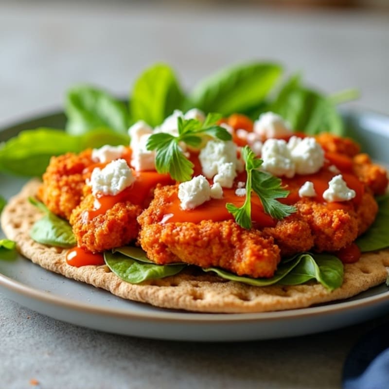 Crispy Buffalo Chicken Flatbread