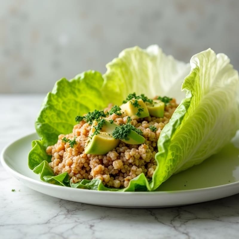 Creamy Avocado Turkey Lettuce Wrap
