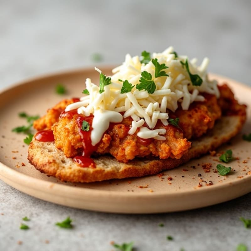 Crispy BBQ Ranch Chicken Flatbread