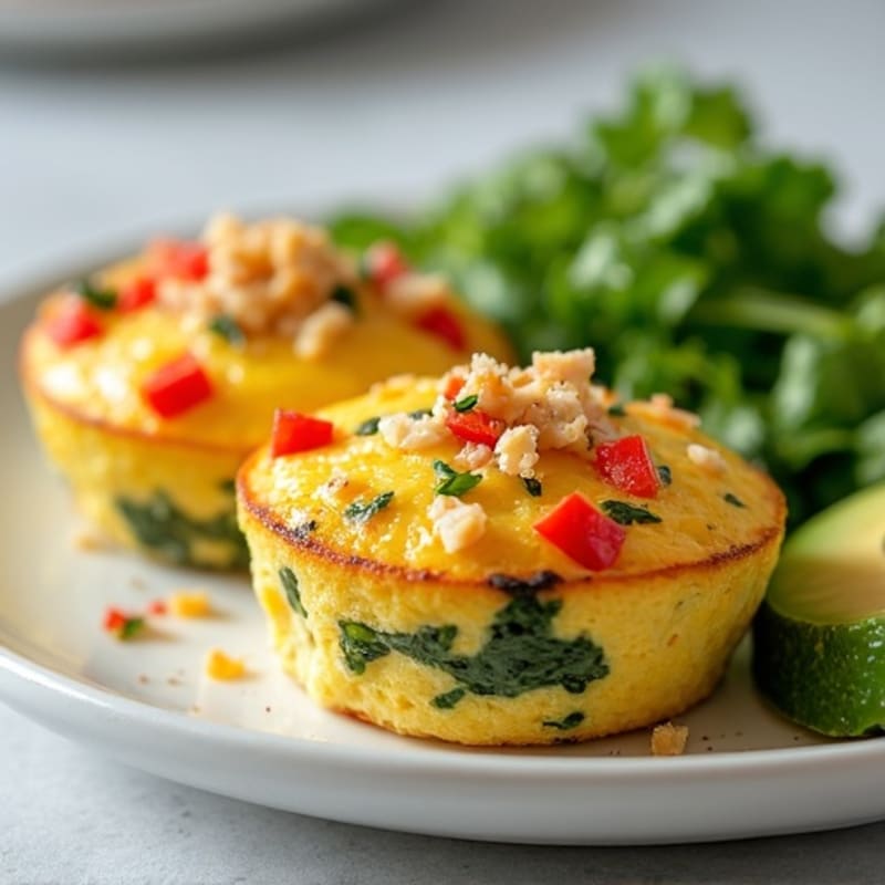 Chicken and Vegetable Egg Muffins with Avocado