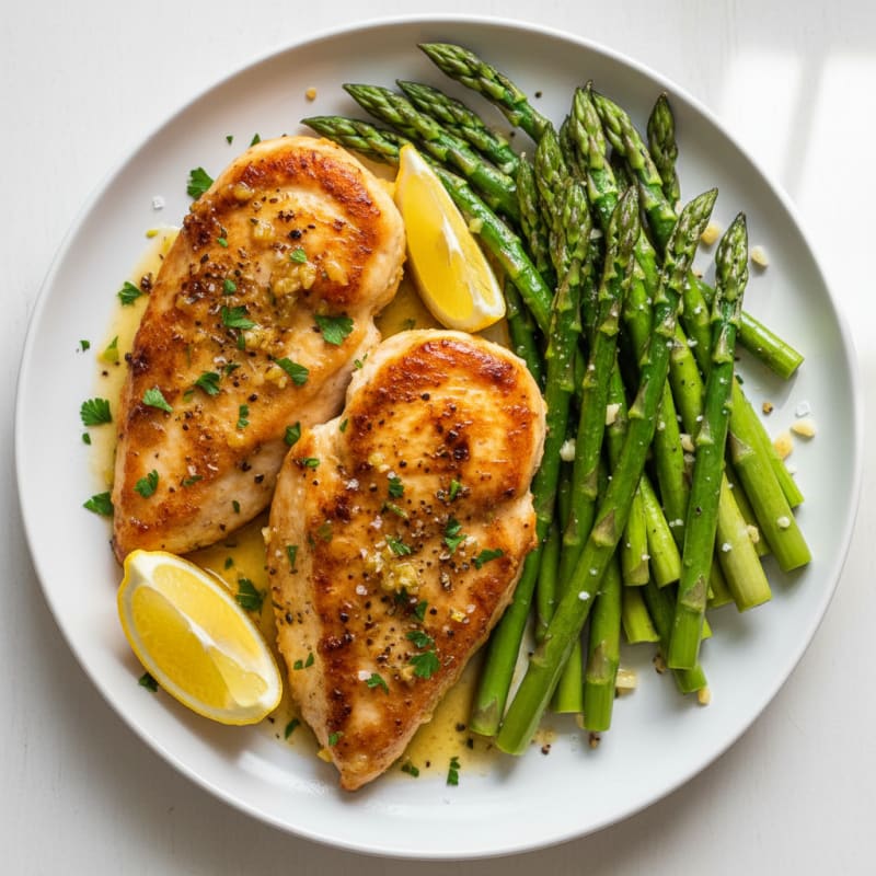Lemon Herb Chicken and Asparagus