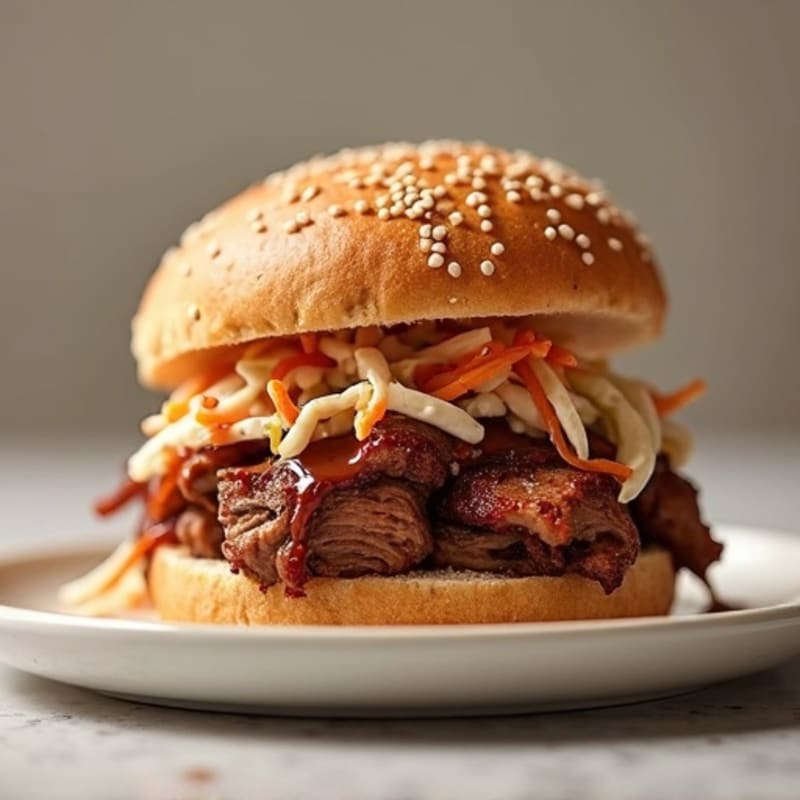 Smoky Brisket Sandwich with Crisp Coleslaw